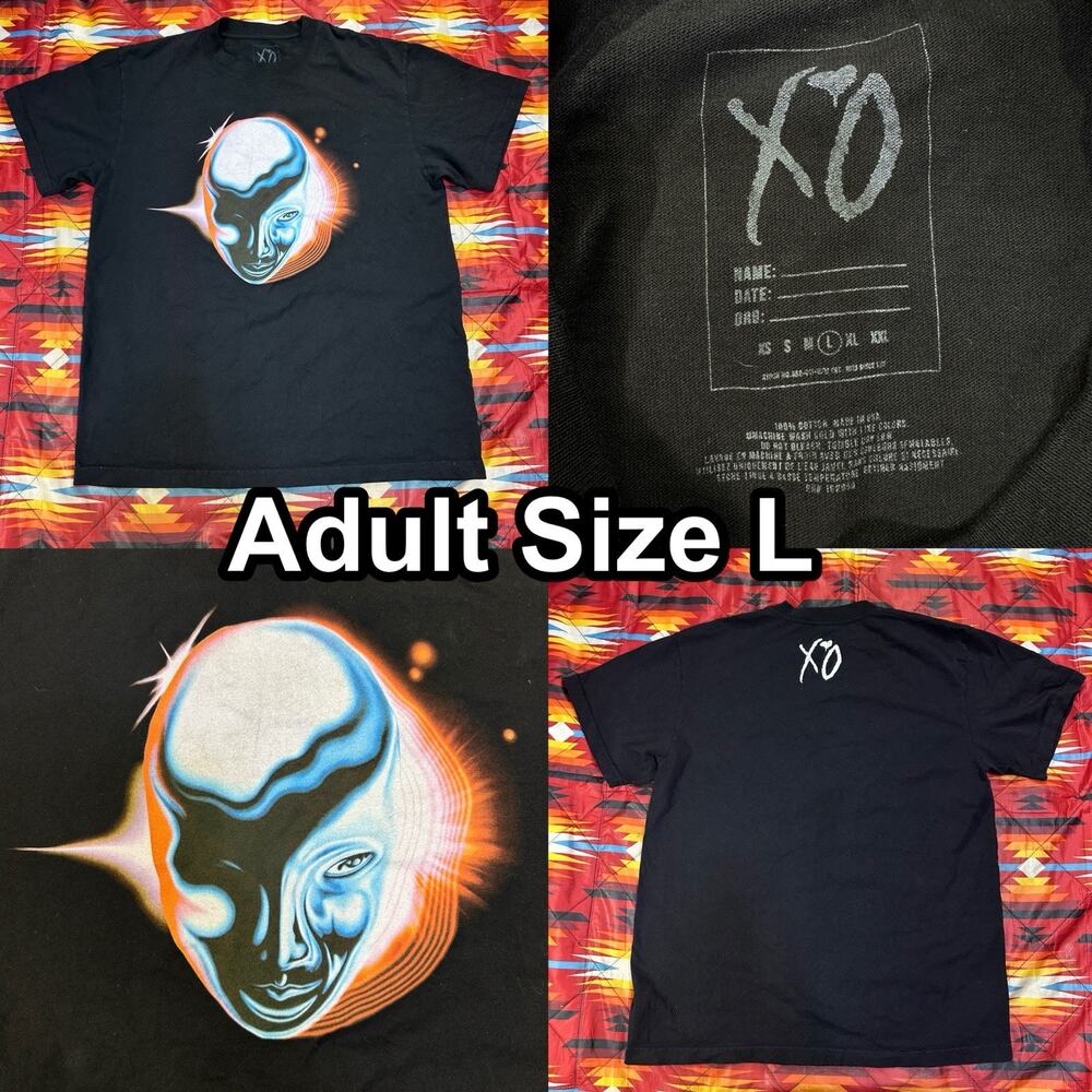 The Weeknd "Take My Breath" Cover Art Shirt XO Official After Hours Adult Large